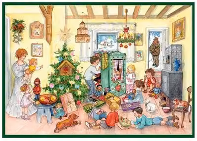 Calendario dell'Avvento "La distribuzione dei regali la vigilia di Natale"
