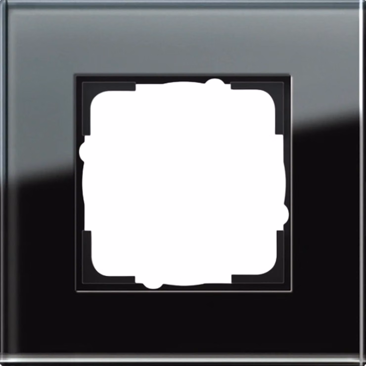 Cornice Gira, singola, Esprit, vetro, nero, 1 pz.