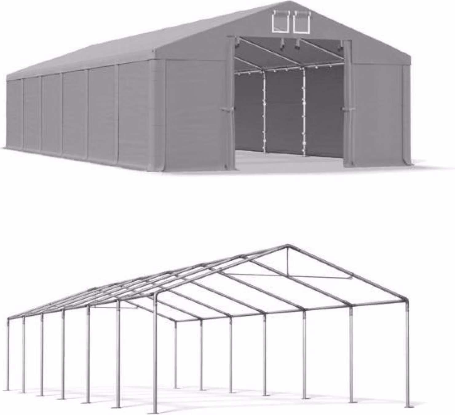 Estate Magazine Tenda 6x12 Grigio SUMMER MSD