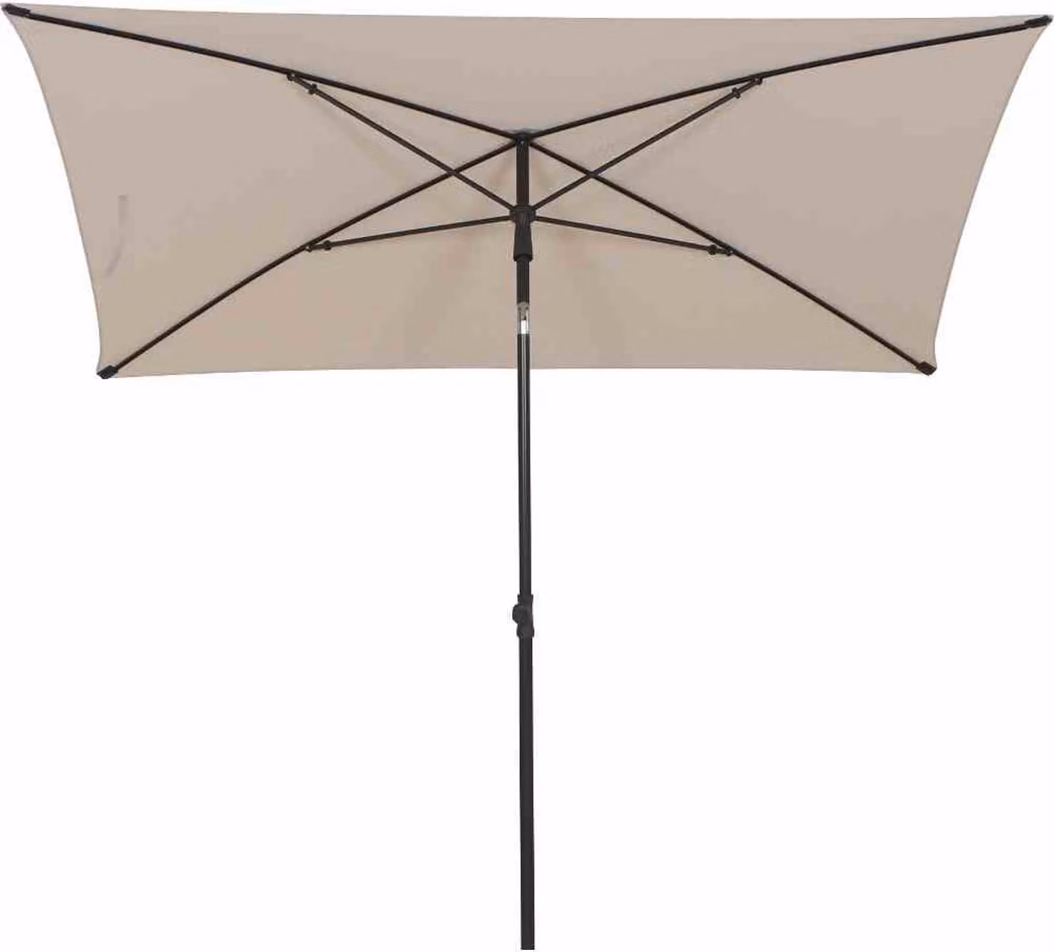 SIENA GARDEN Ombrellone a palo centro città antracite/naturale 140x210cm
