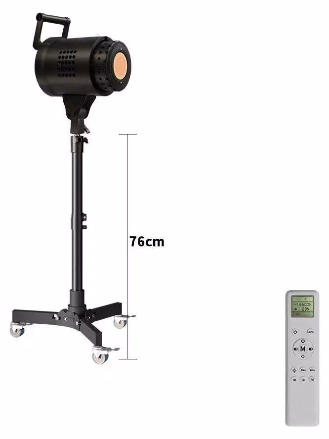 Set di luci per fotografia, treppiede regolabile, illuminazione bicolore, con 76 supporti