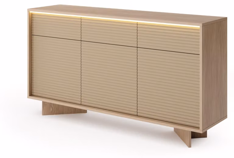 Comodino, modello Naturbolivar, dimensioni 153 x 9 x 84, 4 x 40 cm