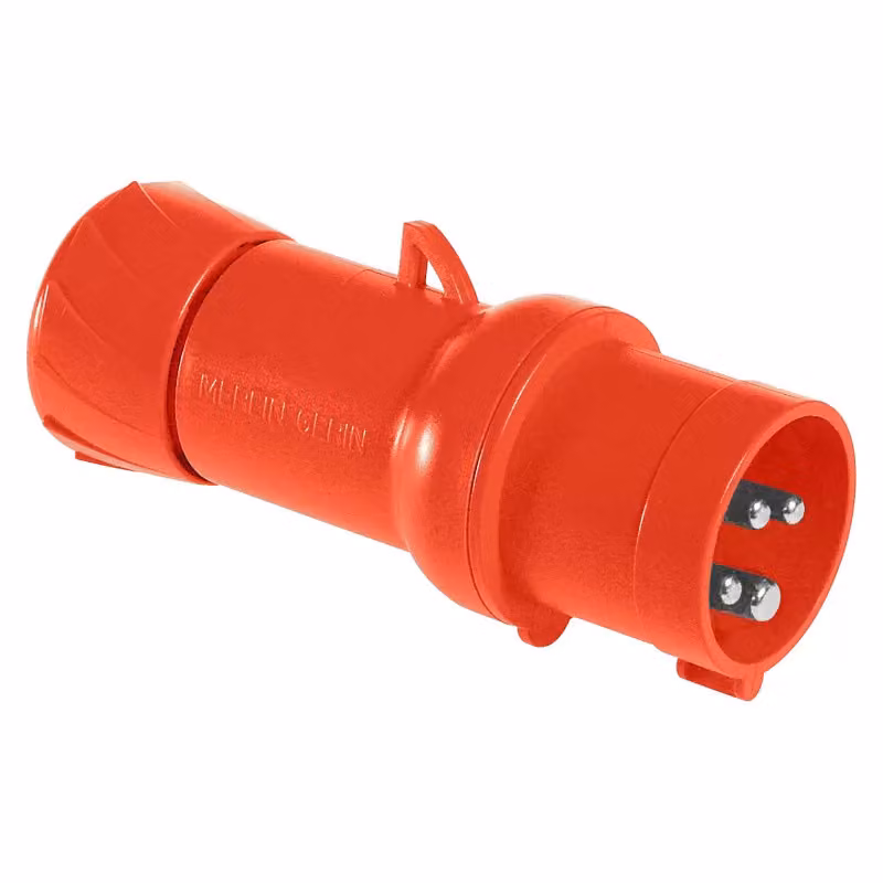 Schneider Electric CEE spina, morsetti a taglio, 32 A, 3 poli + terra, 380-415 V CA, IP44 PKX32M434