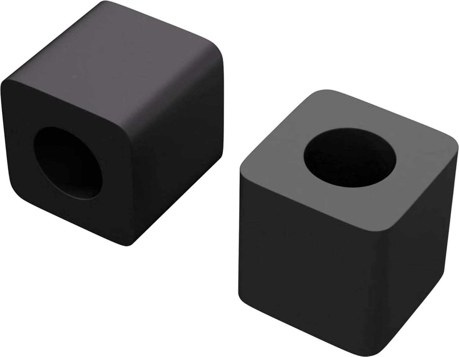 Supporto per cassetto 2 pcs Nero 15 x 15 x 15mm Copoliestere PP