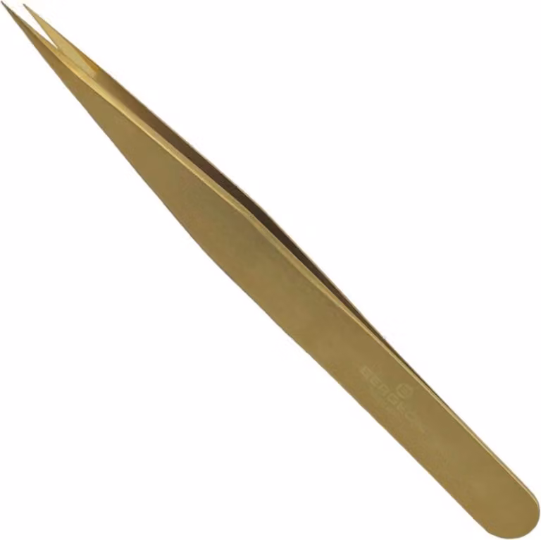 Pinze di Precisione Bergeon 7422-PM-AM in Bronzo per Orologiaio e Gioielliere