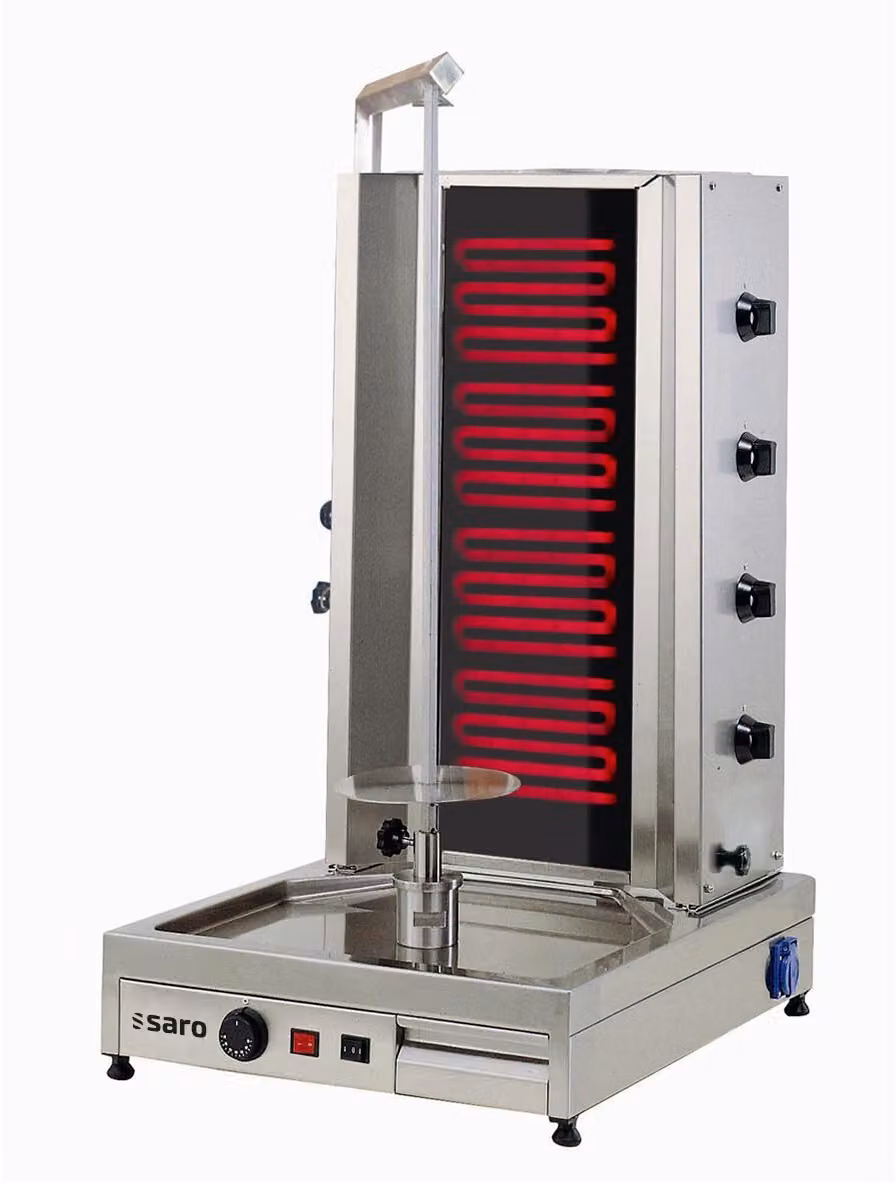 Griglia elettrica per kebab/gyros Saro per 80 kg di carne, modello Ed4