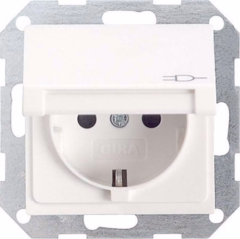 Presa GIRA con contatto di terra Sistema 55, Standard 55, E2, Event, Event Clear, Event Opaque, Esprit, ClassiX Clean-