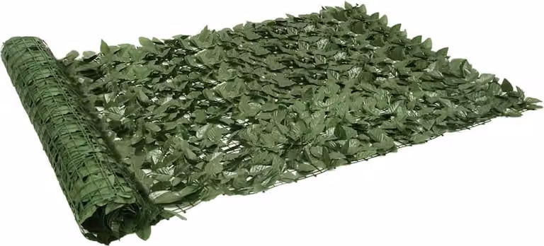 Paravento da Balcone con Foglie Verde Scuro 200x150 cm