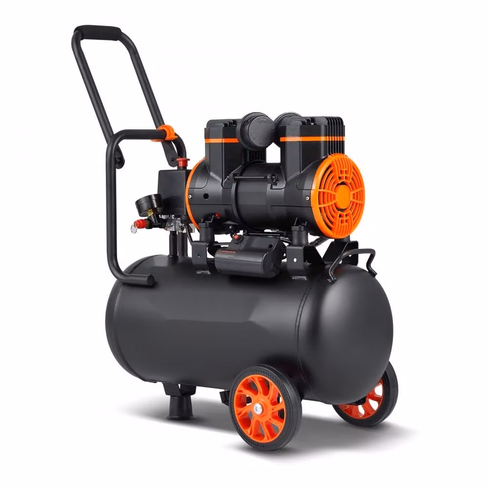 compressore d'aria 1450W - Compressore silenzioso - Senza olio - 24L - 70dB