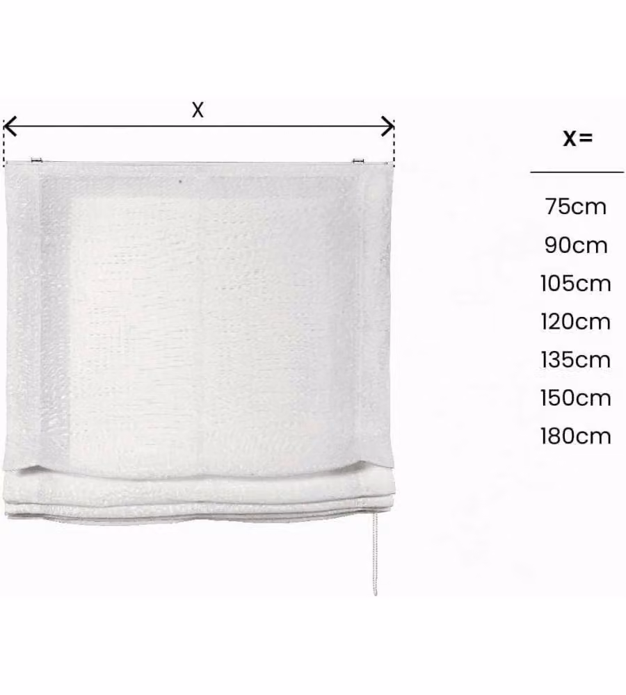STOR PLANET Tenda a Pacchetto Bianca 105x175 cm in Poliestere Semitrasparente