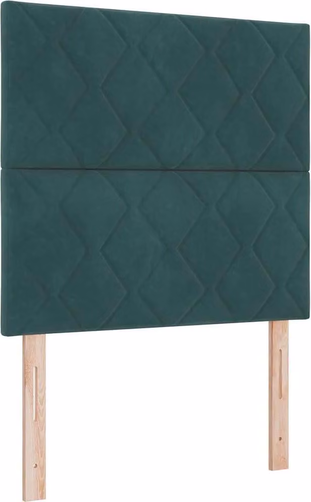 Testiera LED Verde Scuro 90 cm Velluto