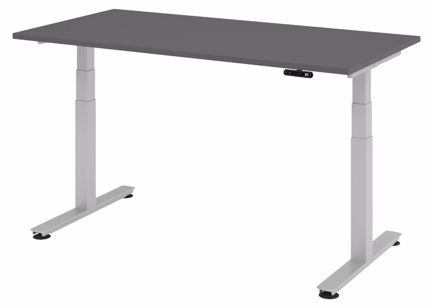 Scrivania elettrica bümö XDSM - Struttura: argento, dimensioni: 160 x 80 cm, decorazione: grafite
