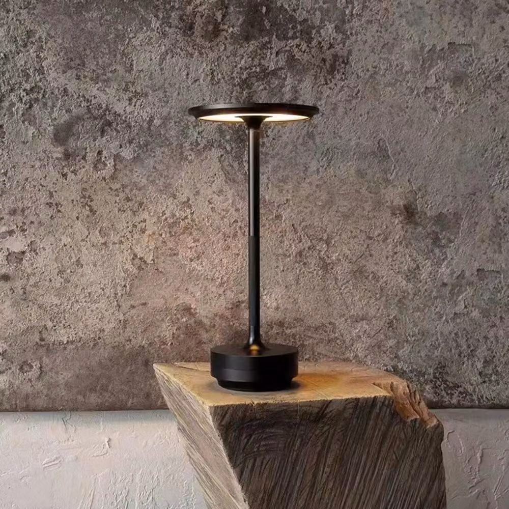 Lampada da tavolo a LED con 3 temperature di colore - tavolo da pranzo e lampada decorativa per camera da letto, comodino, bar, ristorante 13*27,5 cm Nero /FDTDQH2/