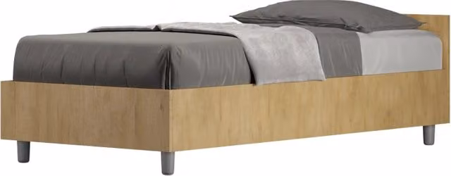 BS COM Letto singolo contenitore 80x190 quercia