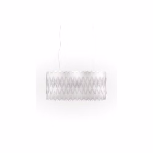 Lampadario Moderno Polilux ® Bianco E Metallo Cromo 6 Luci E27