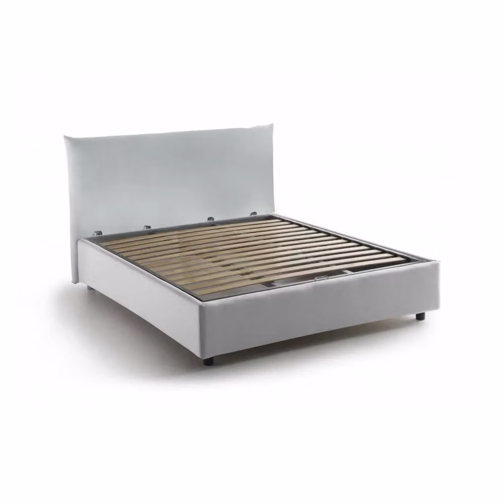 Letto Piazza e Mezza Talamo Italia con Base Contenitore Lift Up, Bianco, L 120 x P 200 cm – 2