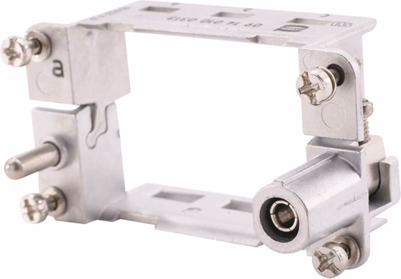 Telaio angolare HARTING, serie 10B, con connettore femmina, per cavi PE con sezione da 1 mm² a 2,5 mm² / 4 mm² a 10 mm²