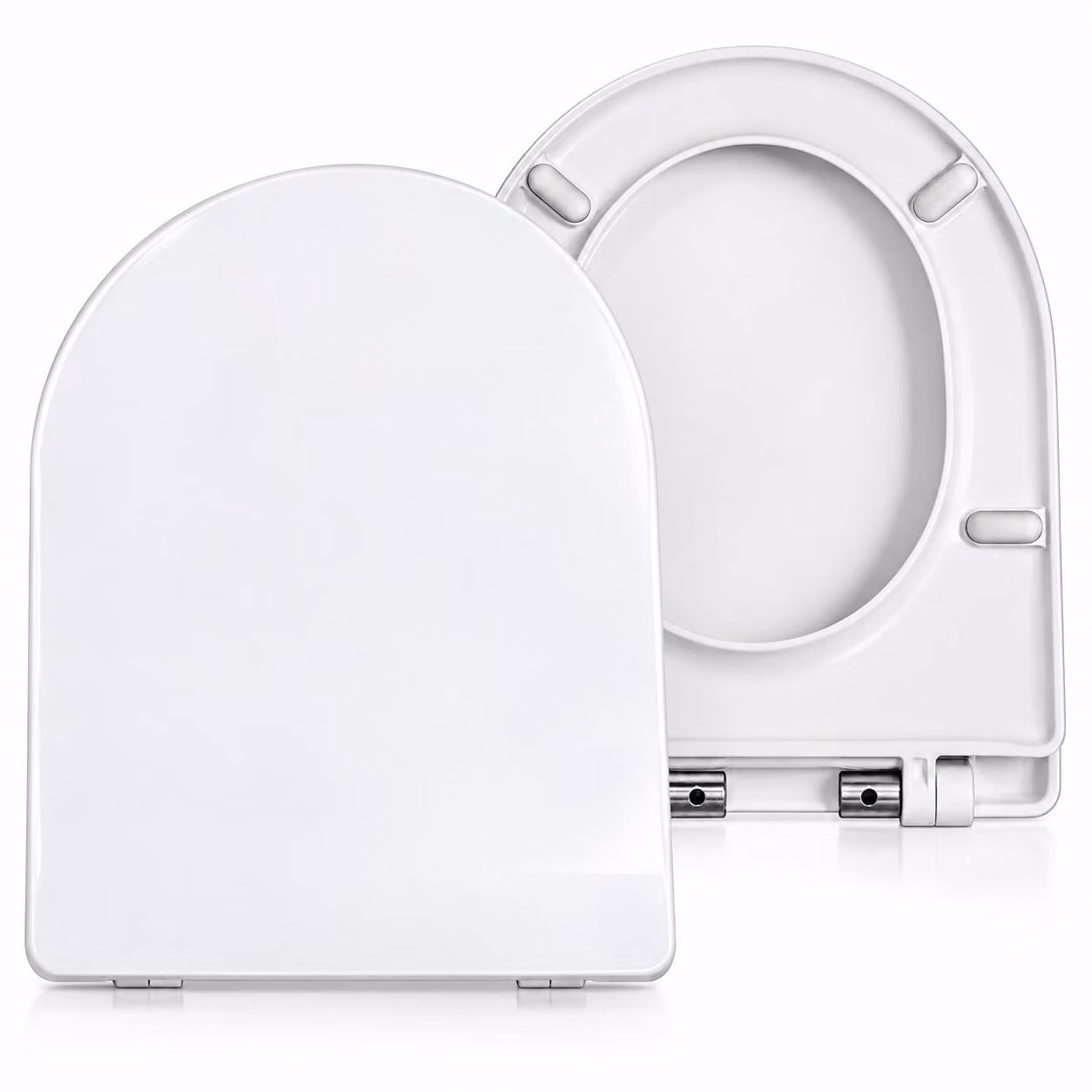 Copertura per WC Ramm, compatibile con Geberit Selnova Slim, chiusura ammortizzata, materiale Duroplast antibatterico