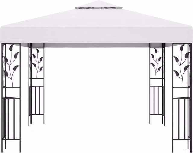 Gazebo | Pergolato 3x3 m Bianco 180 g/m2
