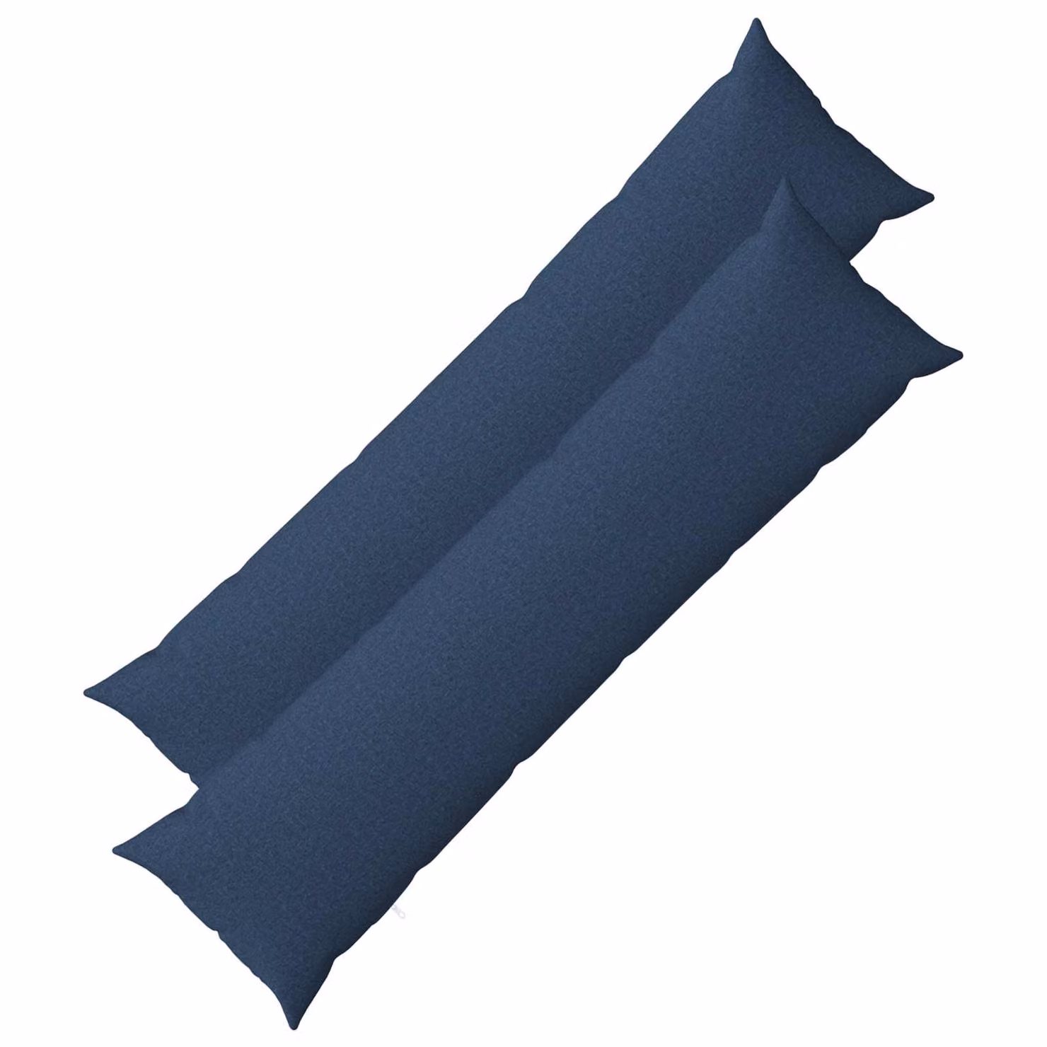 Set di 2 federe vidaXL HEERLEN blu in tessuto di poliestere, L 145 cm x L 40 cm