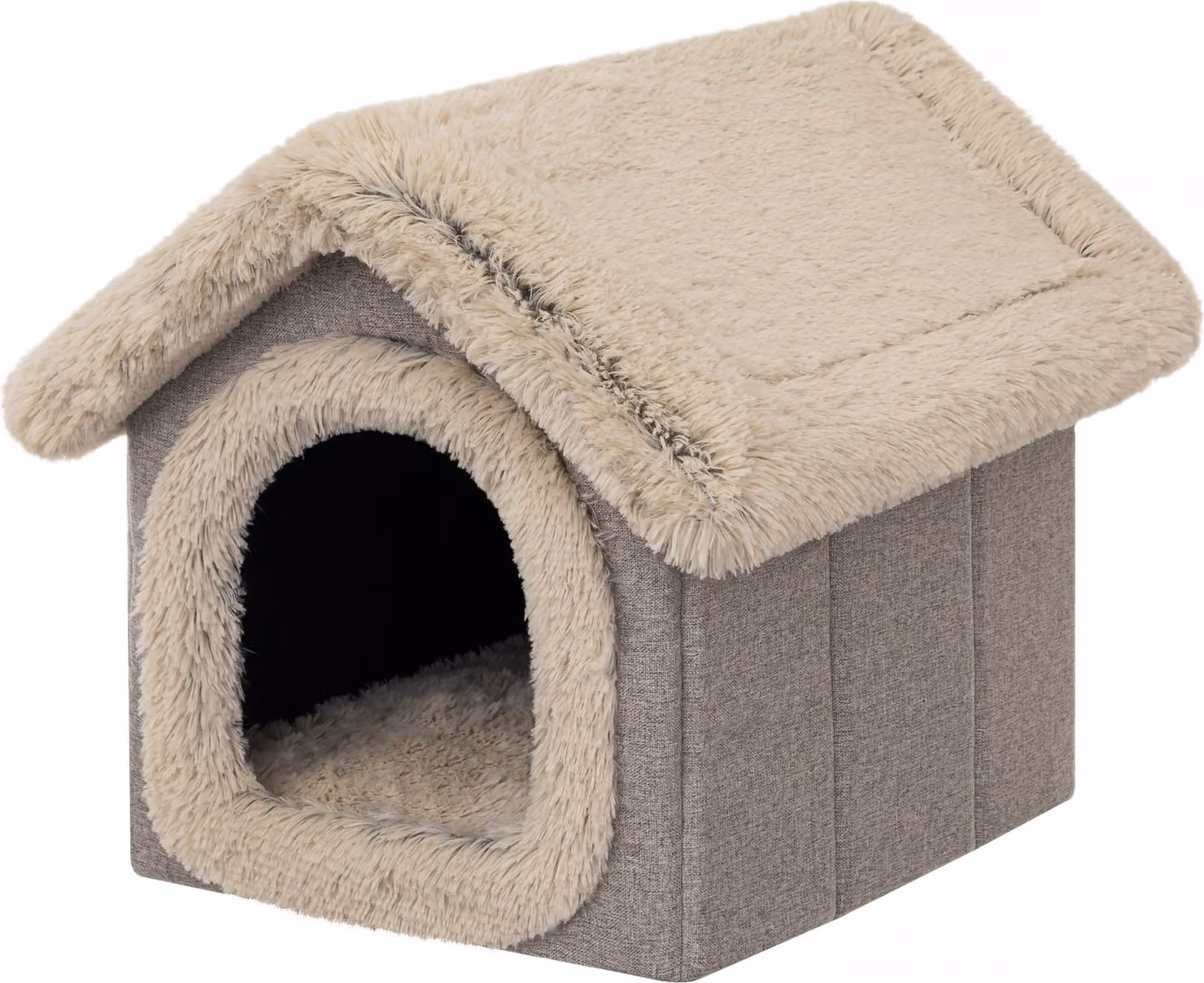 Cuccia per cani Cuccia per gatti Grotta per cani Casa per gatti Grotta Cuscino per cani Cuscino per gatti Cuccia per animali domestici Indoor, Dimensione 1: 32x38x32 cm, Cappucino