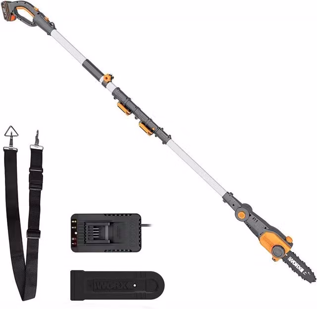 Potatore con Pertica a Batteria WG349E 20V Barra 20 cm con Batteria 2Ah per Potatura in Altezza - WORX