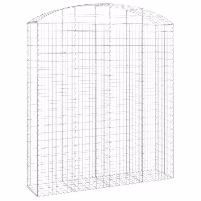Cesto Gabbione ad Arco 200x50x220/240 cm Ferro Zincato