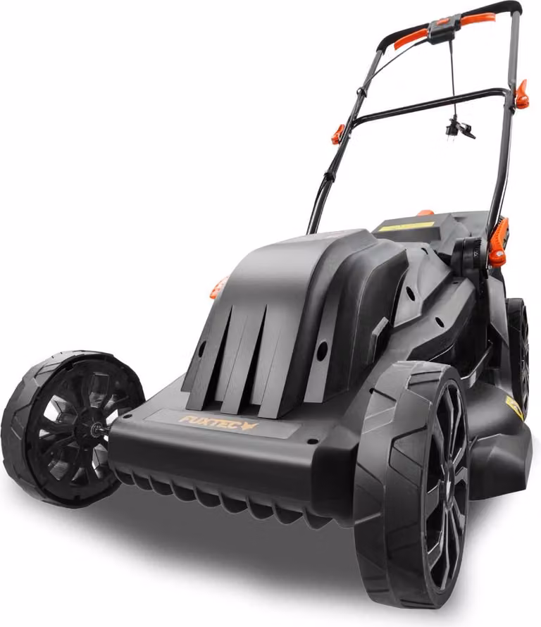 Fuxtec tagliaerba elettrico FX-RME43, 1200W, larghezza 43cm, altezza regolabile 25-75mm, cesto 45L