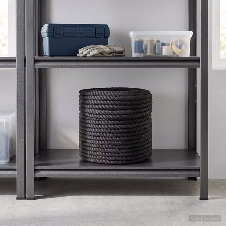 Corda di Juta vidaXL Nero 10 mm in 100% Juta Naturale