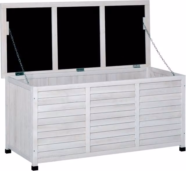 Panca Contenitore da Giardino GIORDANOSHOP in Legno di Abete Bianco L: 127 cm, P: 56 cm, H: 60 cm – 1