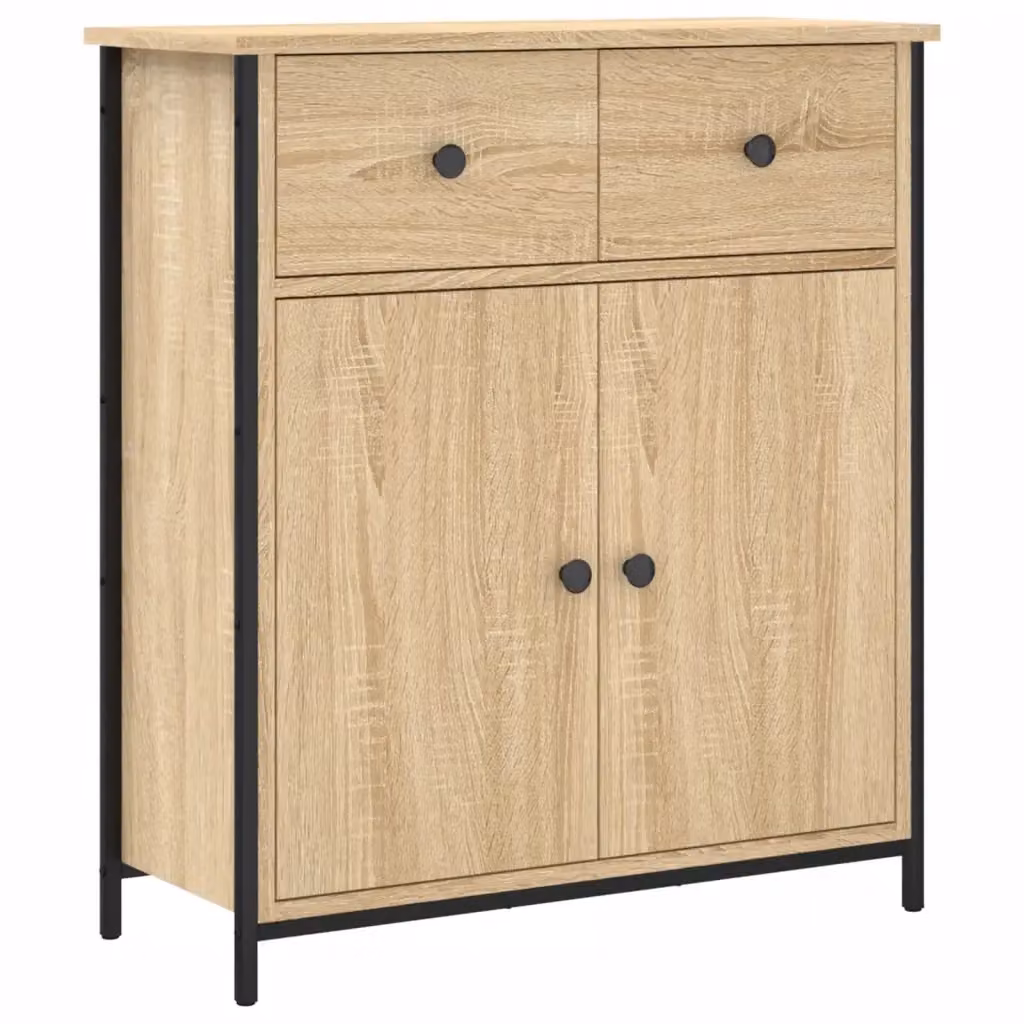 Credenza Buffet da cucina Design Mania in legno e metallo marrone L: 70 cm, P: 30 cm, H: 80 cm – 2
