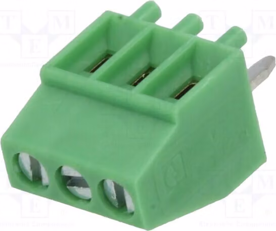 1x morsettiera con angolo di 90° 2,54 mm Vie: 3 MPT 0,5/ 3-2,54 1725669 Morsettiera