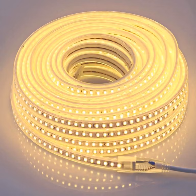 Striscia LED pcning SMD 5730, 230 V, 3000 K, bianco caldo, 15 metri