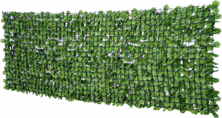Siepe frangivista artificiale 300x100 cm, verde chiaro, ideale per balconi e decorazioni murali, resistente ai raggi UV e di facile manutenzione