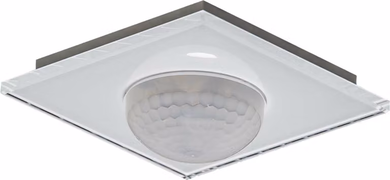 MDT KNX Rilevatore di presenza in vetro, 360°, con 3 sensori e sensore di temperatura, bianco, 1 pz.