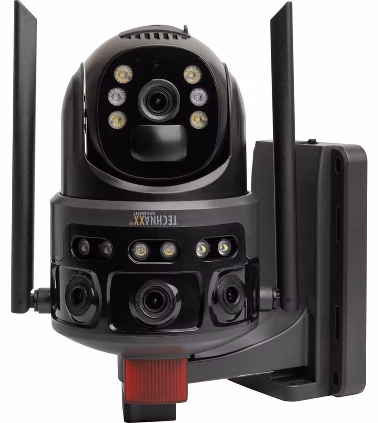 TECHNAXX Dual Kamera Outdoor TX-329, 4G, con modulo solare