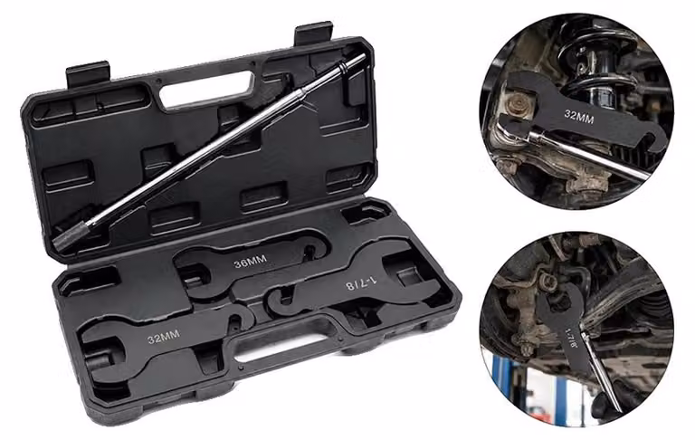 Set di utensili pneumatici per accoppiamento di ventole, dimensioni: 32 mm, 36 mm, 40 mm, 47 mm, 7/8 di pollice