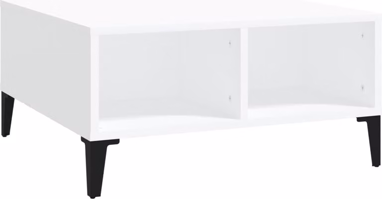 Tavolino da Salotto Bianco 60x60x30 cm in Legno Multistrato