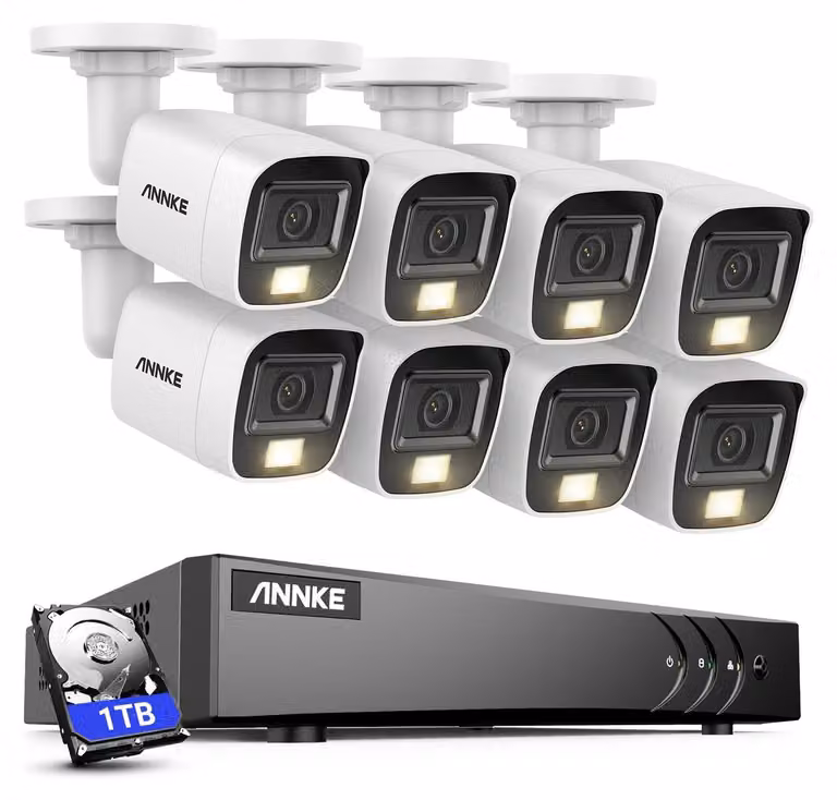 Kit di telecamere di sicurezza - Telecamera CCTV 3K - Telecamera di sicurezza - Telecamera di sorveglianza - Telecamera a cupola