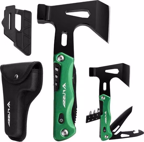 Set da campeggio 14 in 1 con attrezzi: kit di riparazione per attività all'aperto con coltellino pieghevole, cacciavite e apribottiglie