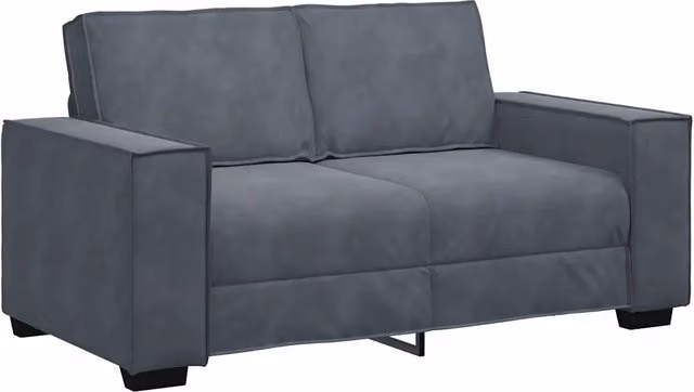 Divano | Divano da soggiorno | Sofa a 2 Posti grigio scuro 160x78x84 cm in Velluto