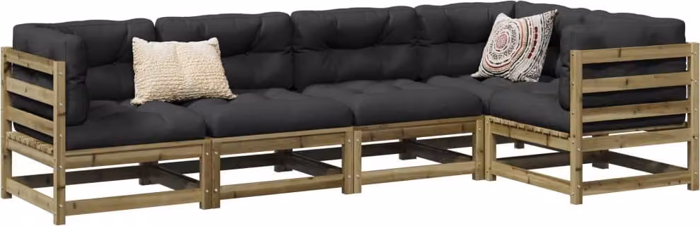 Maison Exclusive - Set da giardino da 5 pezzi in legno di pino trattato