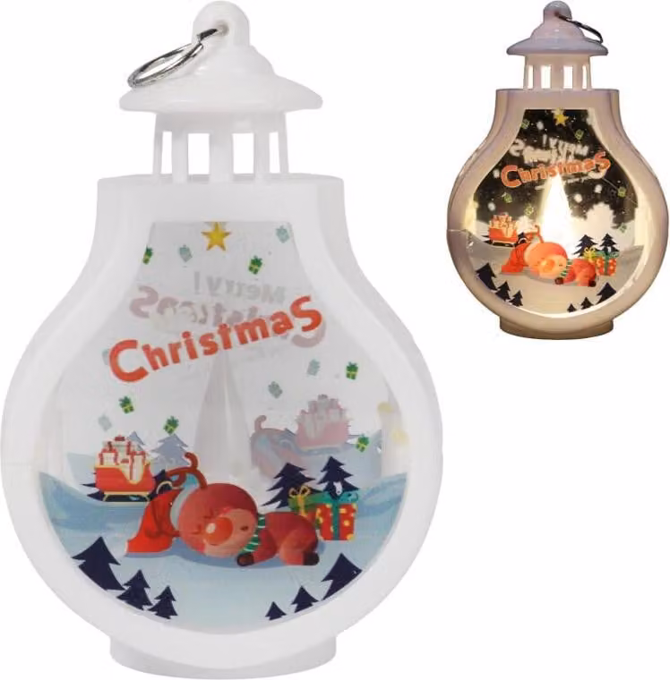Renna lanterna di Natale decorazione lanterna luci di Natale a LED