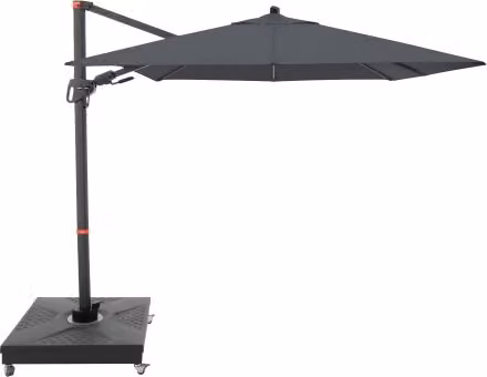 Doppler myZone 210 x 210 cm - ombrellone da giardino orientabile con asta laterale: motivo del tessuto - 840