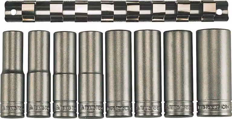 Tengtools 101710101 Serie Di Vasi Esagonali Grandi 1/2" M1208-6 8 Pz