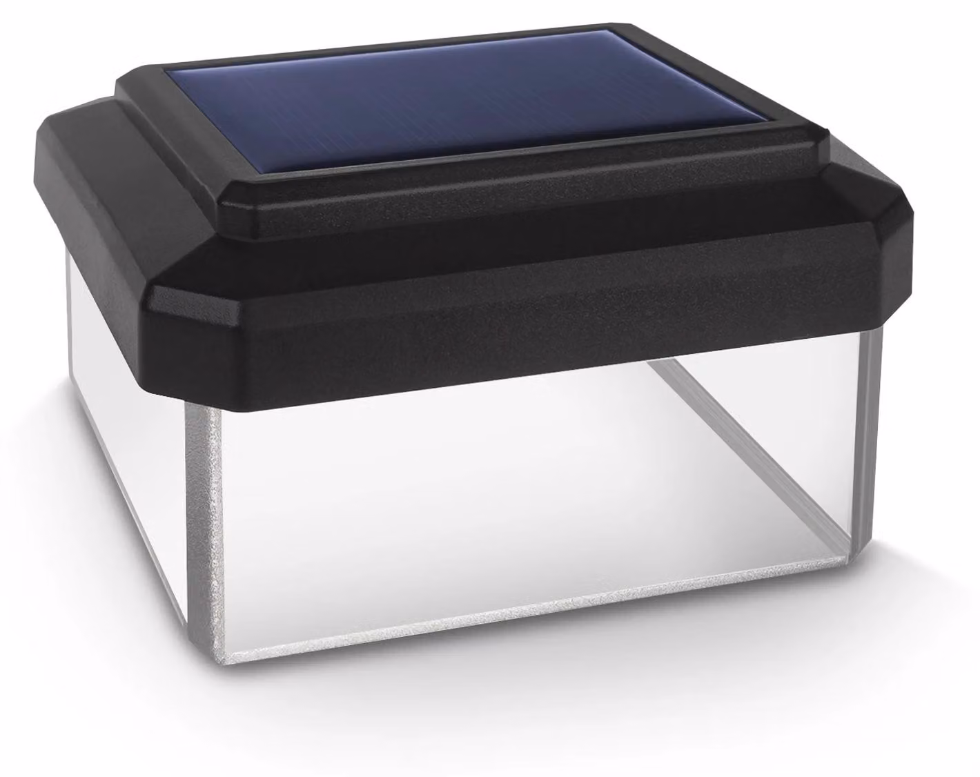 Lampada solare a LED per pali - Modello GB125 - Griglia frontale intercambiabile - 100 x 100 mm - Set da 2 pezzi - Grado di protezione IP45 - Materiale: plastica - Non dimmerabile