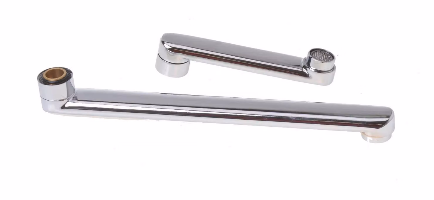 Aqbau® S-Bocca per miscelatore monocomando 3/4" pollici Bocca girevole Sostituzione a forma di L 250 mm