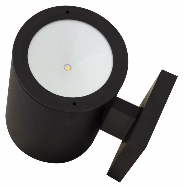 Kynast lampada solare da parete bianco caldo Ø 8 x 13 cm alluminio nero IP44