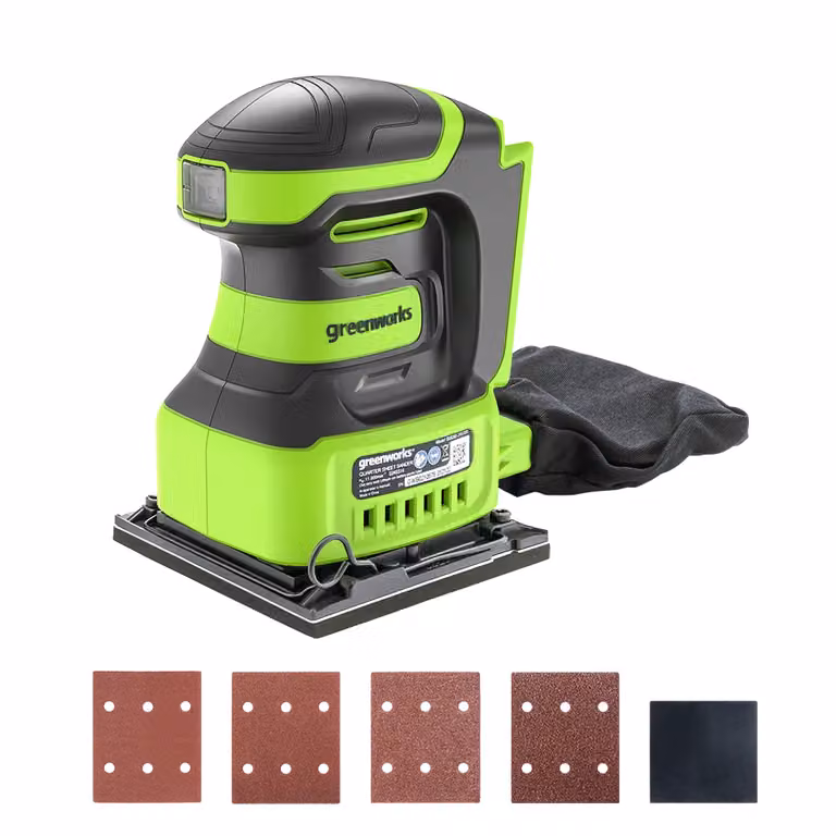 Levigatrice a batteria Greenworks POWERALL 24V colore verde