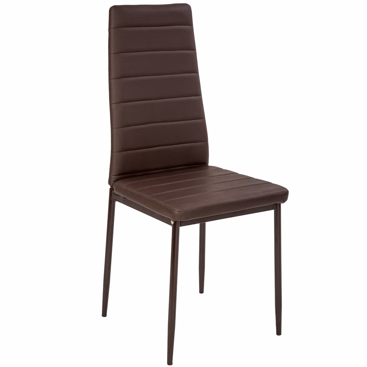 Sedie da sala da pranzo moderne TecTake GmbH in pelle sintetica beige e marrone – 2